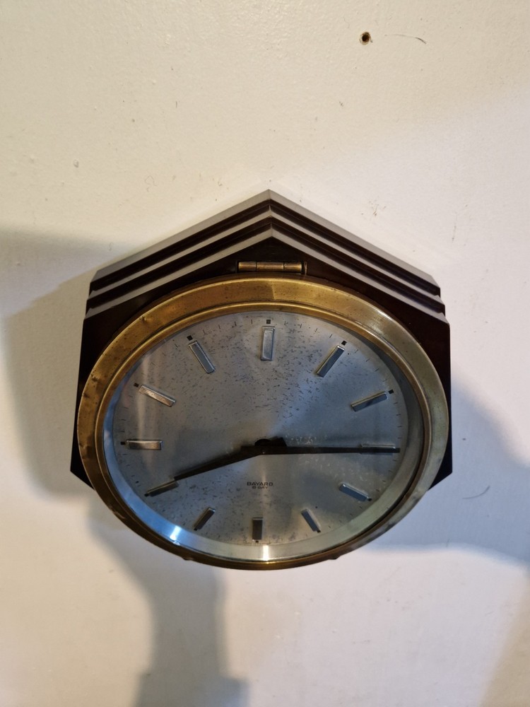 Art Deco Bakelite Wall Clock 1930s Bayard