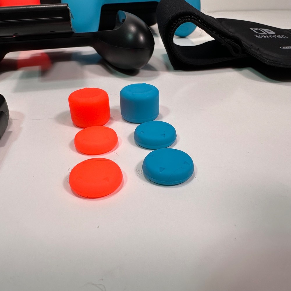 Nintendo Switch Accessory Bundle Grip Case Straps Dock Adapter Joy-Con Kit Lot