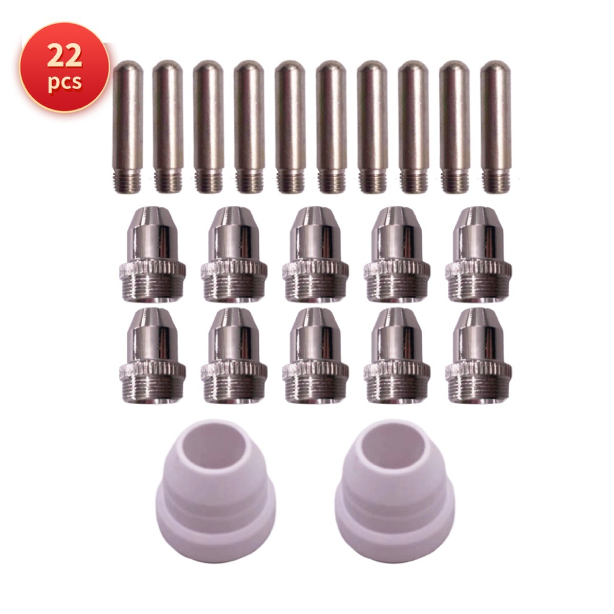 22 pcs Consumables Kit Replacement fit Lotos Brown Color LT5000D Plasma Cutter