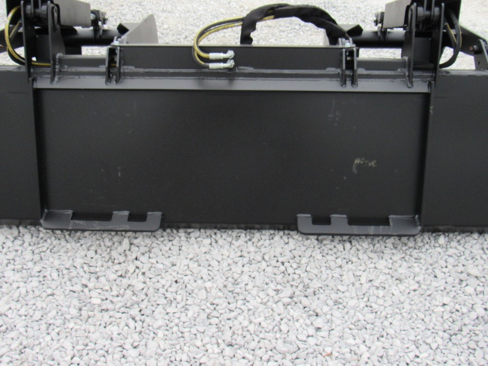 72" Solid Bottom Grapple Grease & 48 Walk Through Pallet Forks Combo QuickAttach