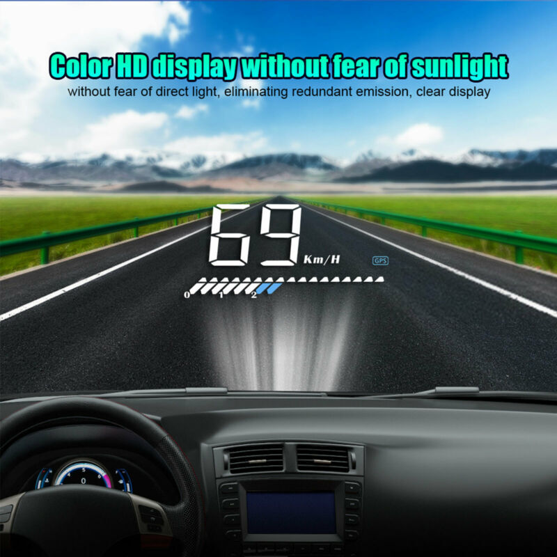 Head Up Display Car HUD GPS OBD2 Multi Function Zone Display M7