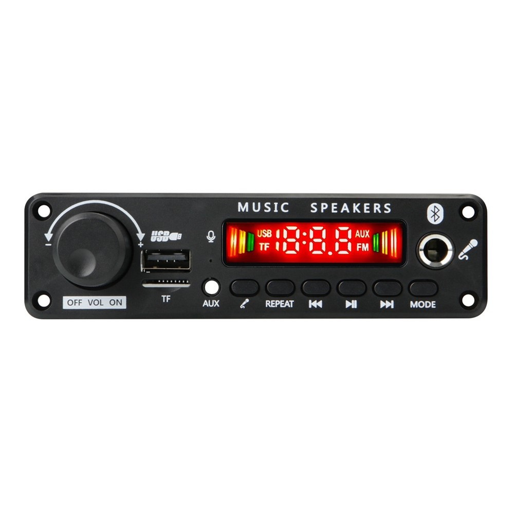 2x100W 12V Amplifier Audio Player Bluetooth 5.0 MP3 Decoder Board MP35268