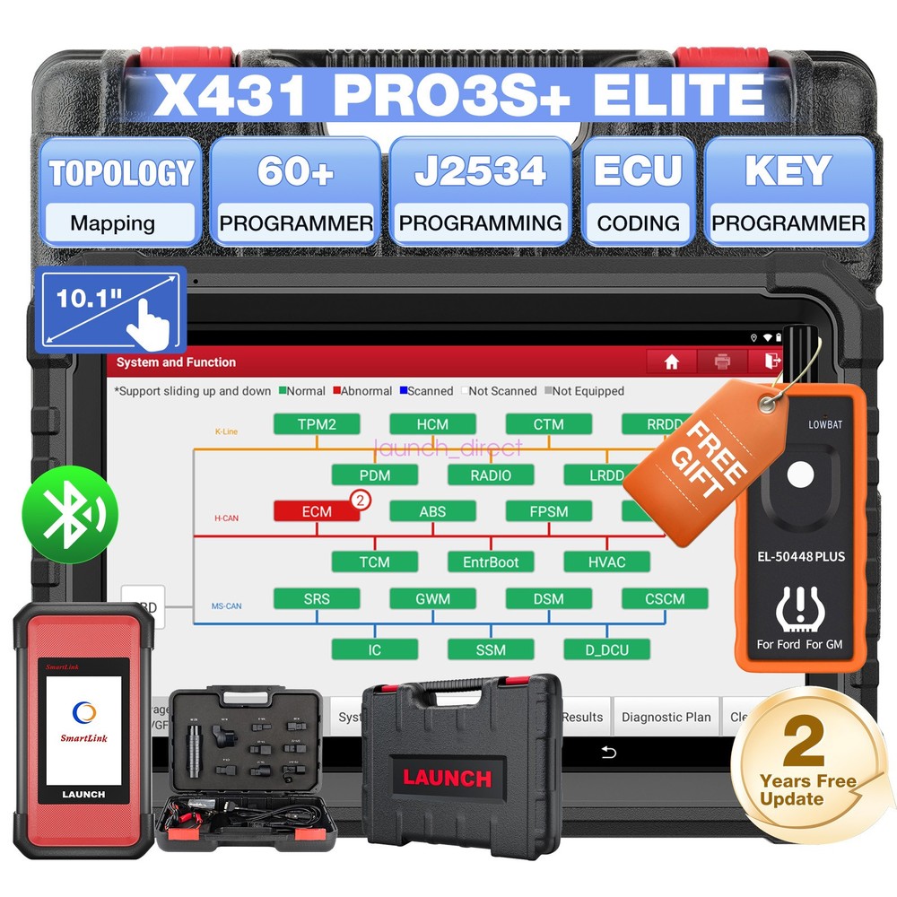 LAUNCH X431 PRO3S+ ELITE PRO5 Car Diagnostic Scanner Tool Programming Key Coding