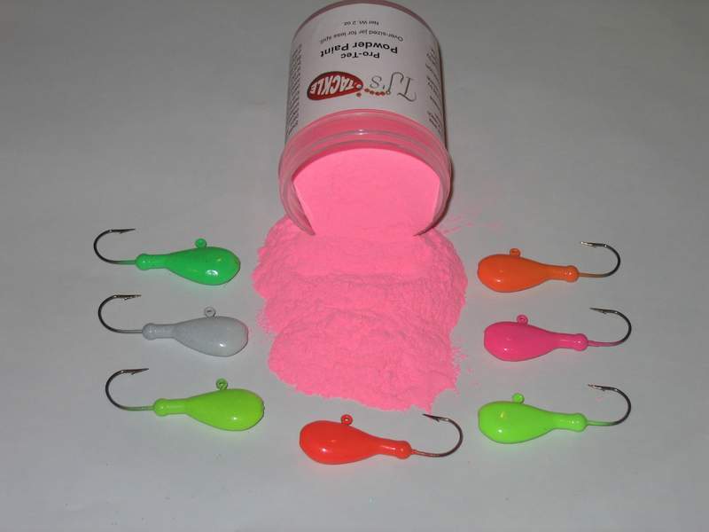 Pro-Tec Powder Paint - GLOW, Color Choice - Jig and spoon Paint 2 oz.