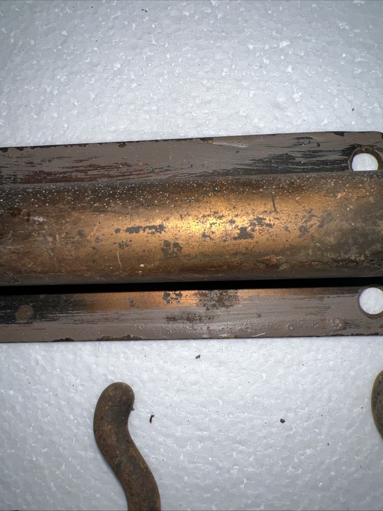 Antique Vintage Spring Load Barn Gate Door Latch Lock Pull Chain Rustic Hooks