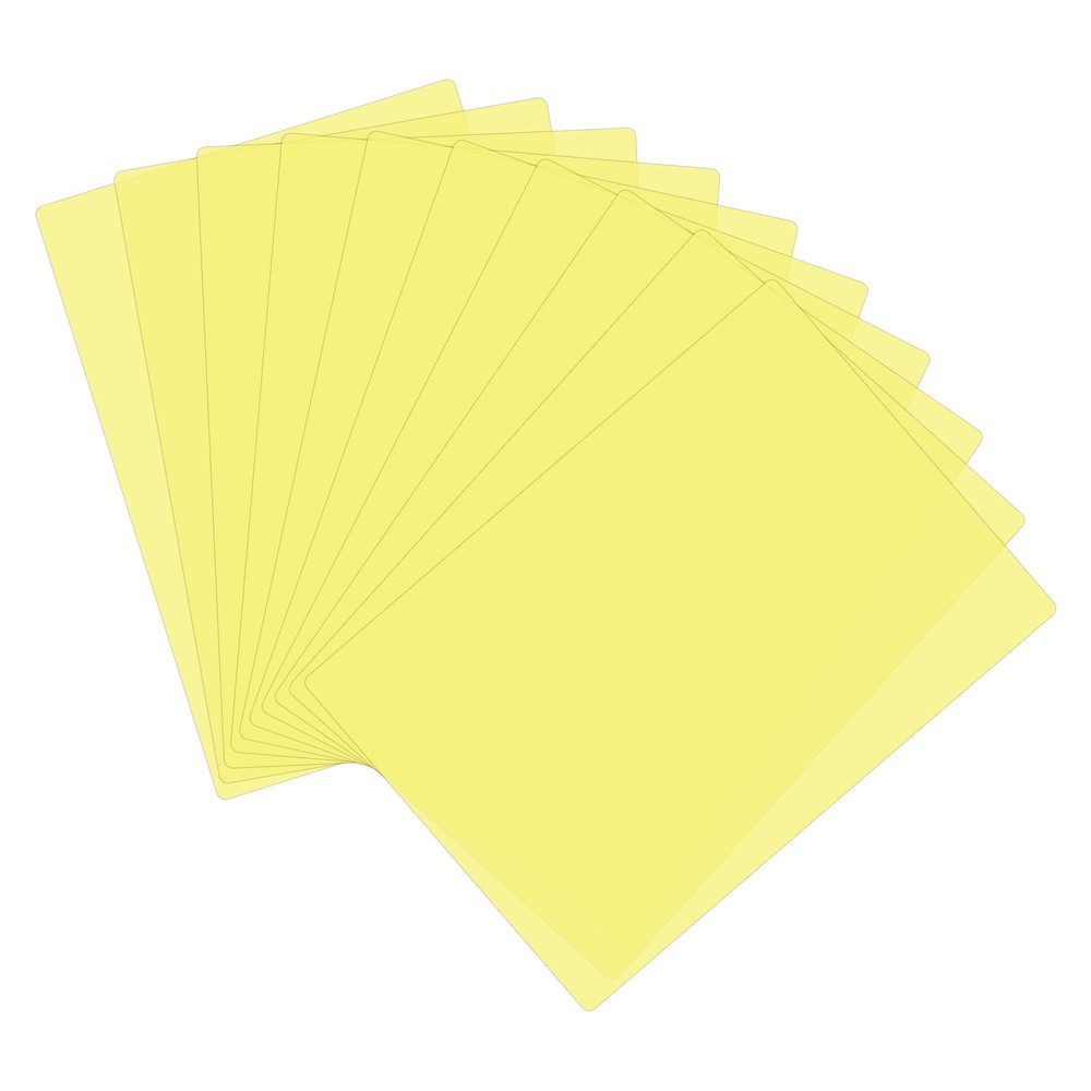 A4 Size Wizard Reading Sheet, 10 Yellow Correction Filters