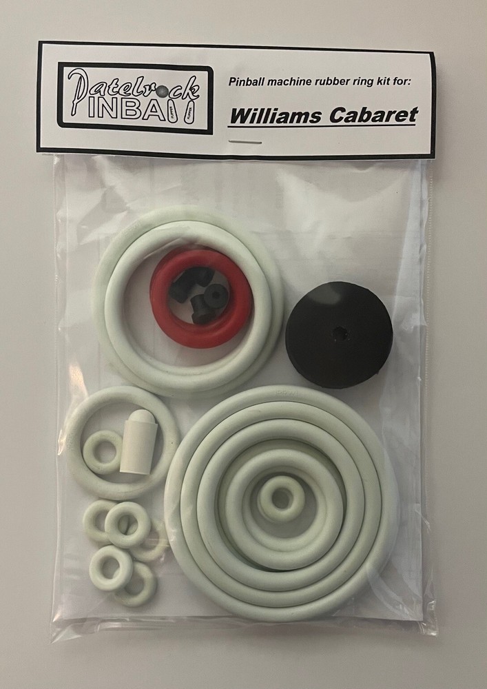1968 Williams Cabaret Pinball Machine Rubber Ring Kit