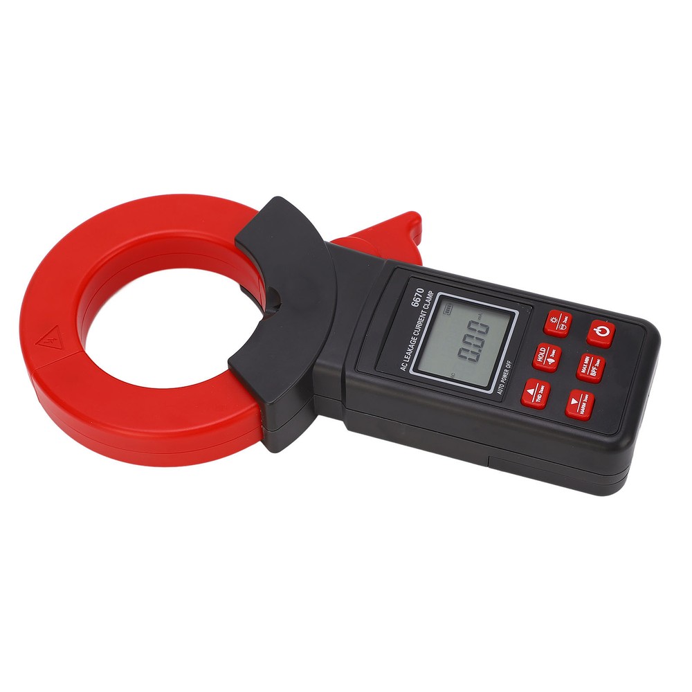 AC Leakage Ammeter Clamp LCD Backlight High Accuracy Leakage Current Meter