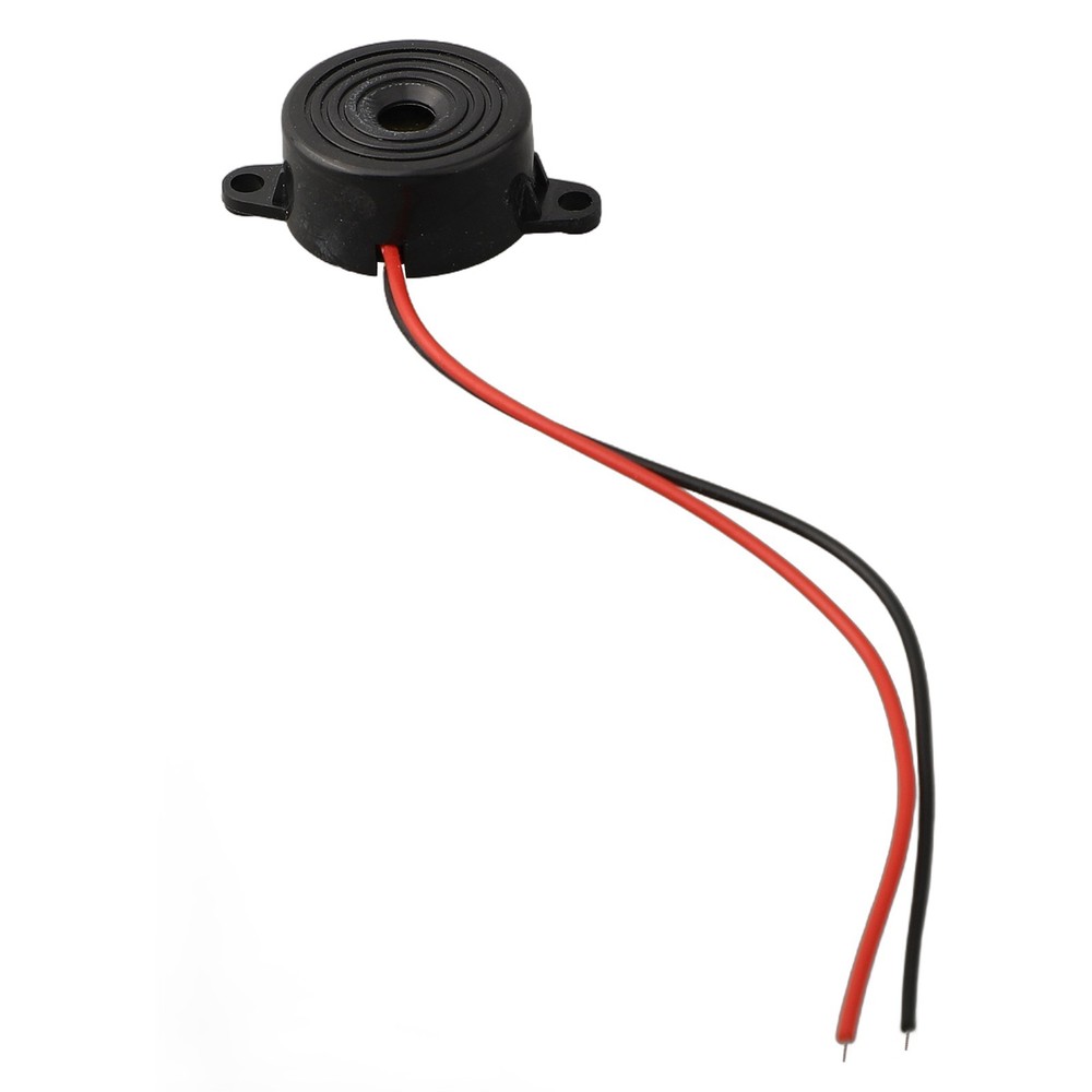 DC 3-24V Electronic Buzzer Small Enclosed Piezo Electric Beeper & Wires