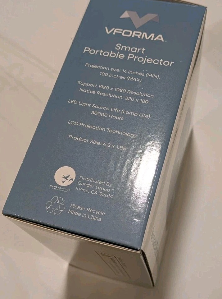 **VFORMA - Smart Portable Projector - NEW