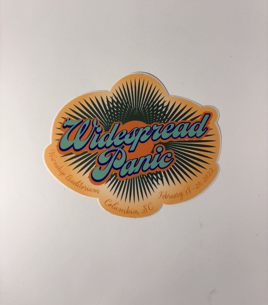 Widespread Panic Columbia 2022 Sticker
