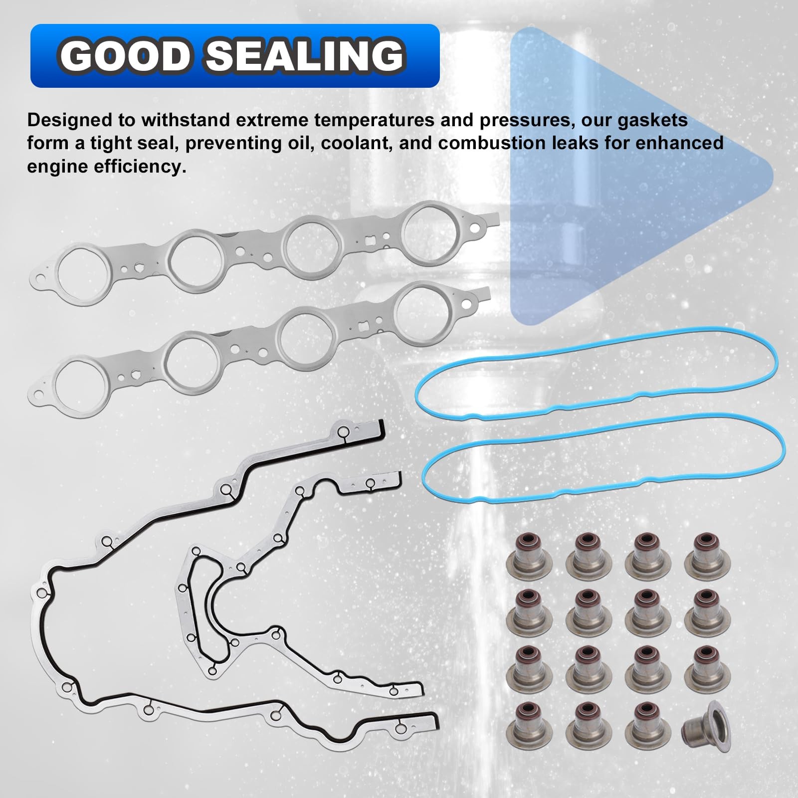 Head Full Gasket Set for 2002-11 Chevy Silverado 1500 Tahoe GMC Sierra 5.3L 4.8L