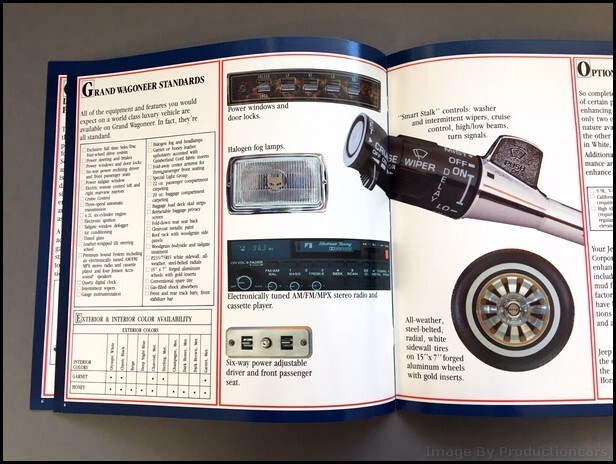 1986 Jeep Grand Wagoneer 12-page Original Car Dealer Sales Brochure Catalog