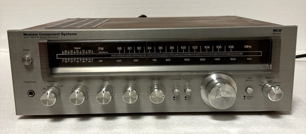 MCS MODULAR COMPONENTS SYSTEM RECEIVER 3225 Tested & Working!
