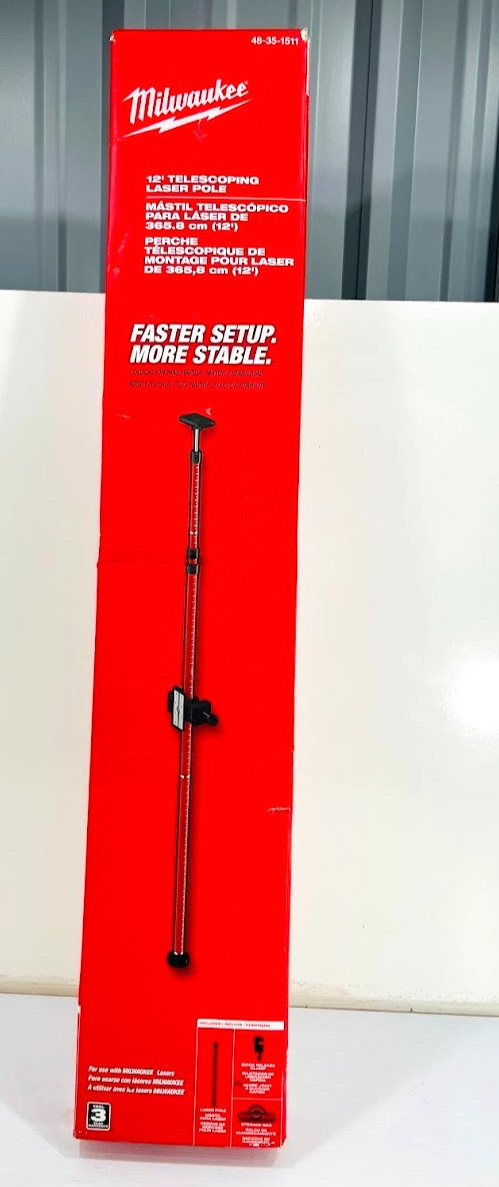 Milwaukee 12ft Telescoping Laser Pole 48-35-1511