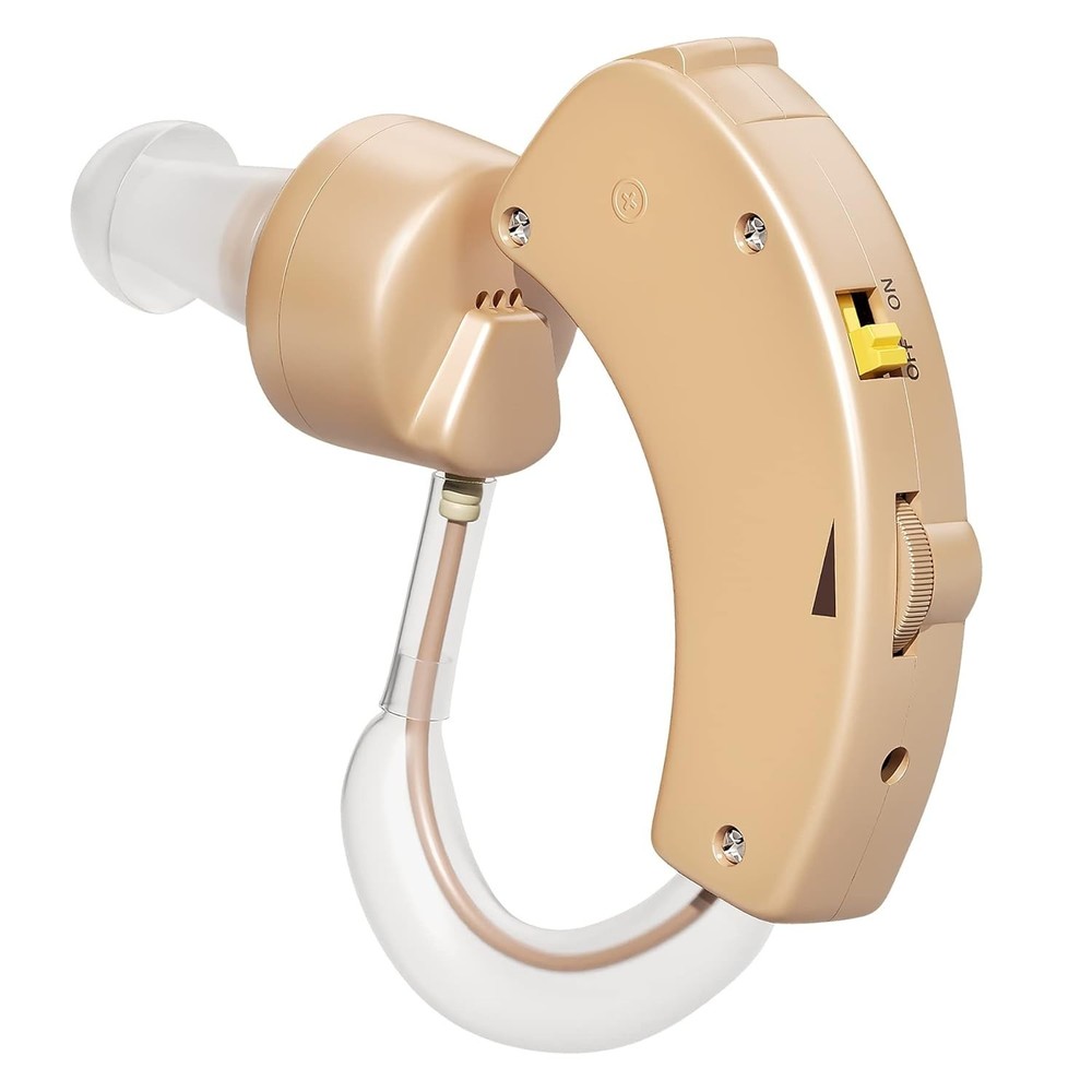 Digital BTE Hearing Amplifier - Noise Reduction, Volume Control, Lightweight