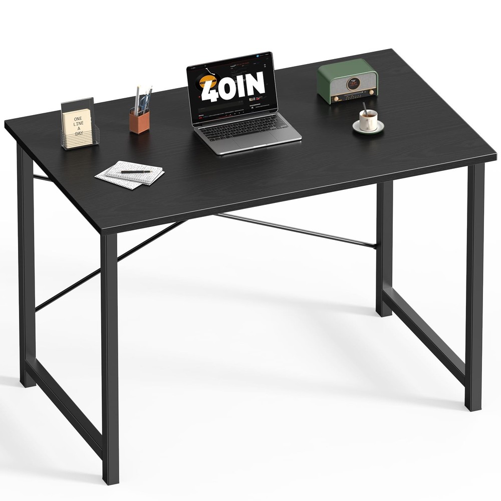40 Inch Office Small Computer Desk Modern Simple Style Writing Study Work Tab...