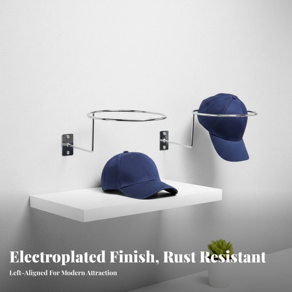 Wall-Mounted Hat Rack Easy to Install Wall Mounted Hat Rack Rust-Proof