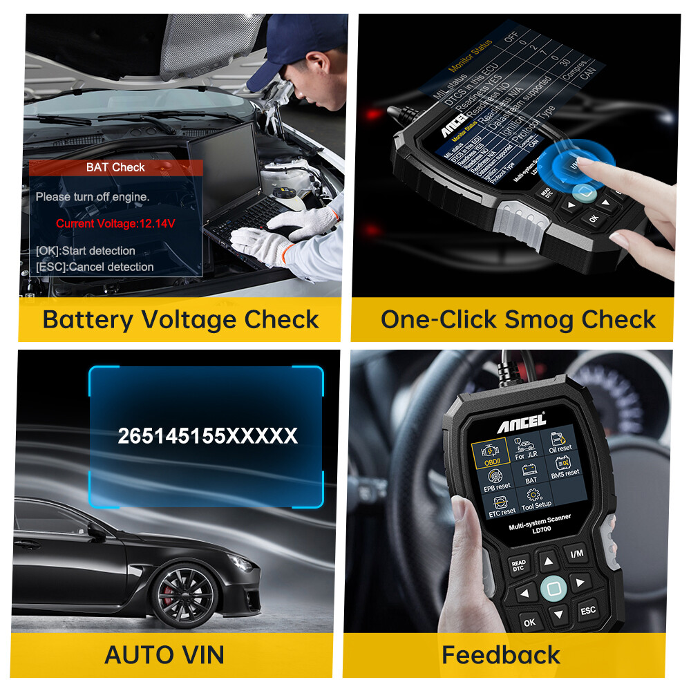 ANCEL LD700 For Land Rover & Jaguar OBD2 Code Reader Scanner Diagnostic Tool TPS