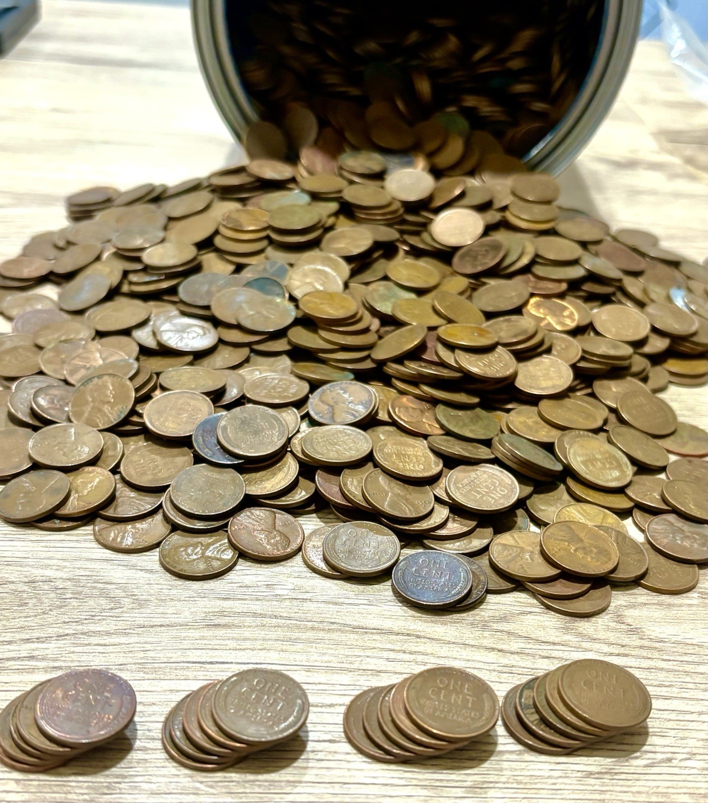 20 Coin Lot of Vintage Lincoln Wheat Cents for Jewelry. Antique Reverse FREE S&H