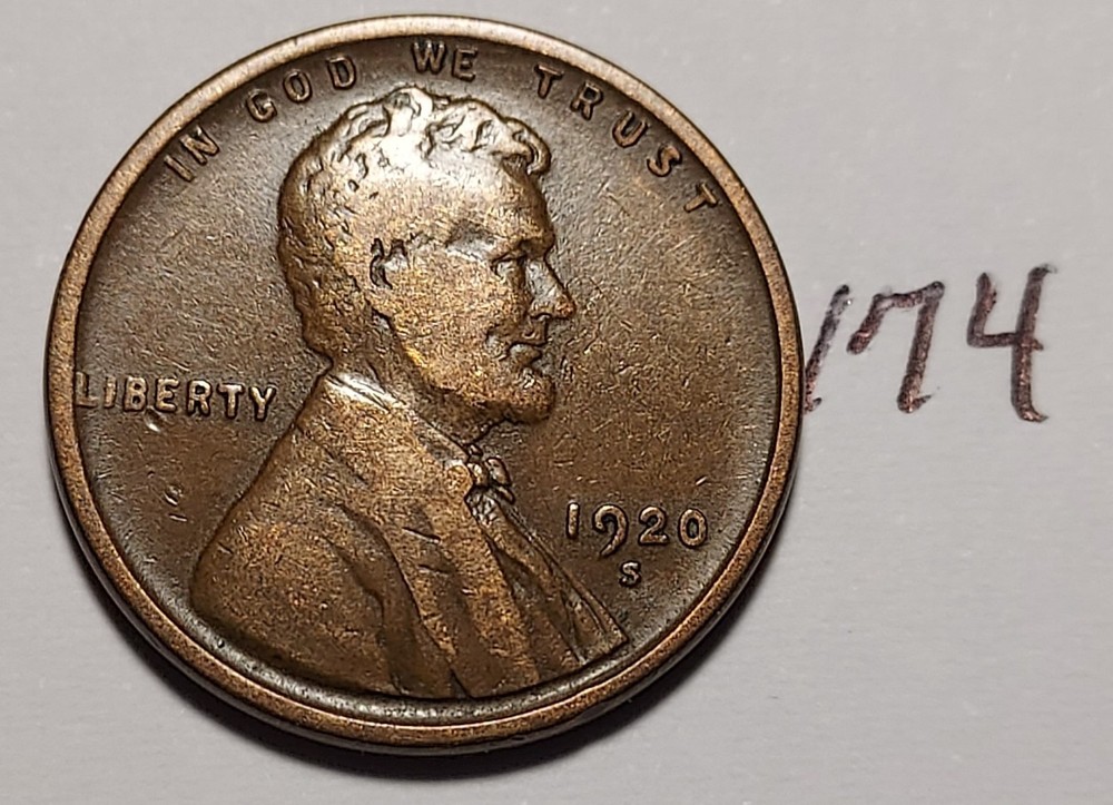 1920-S Lincoln Wheat Cent   #174