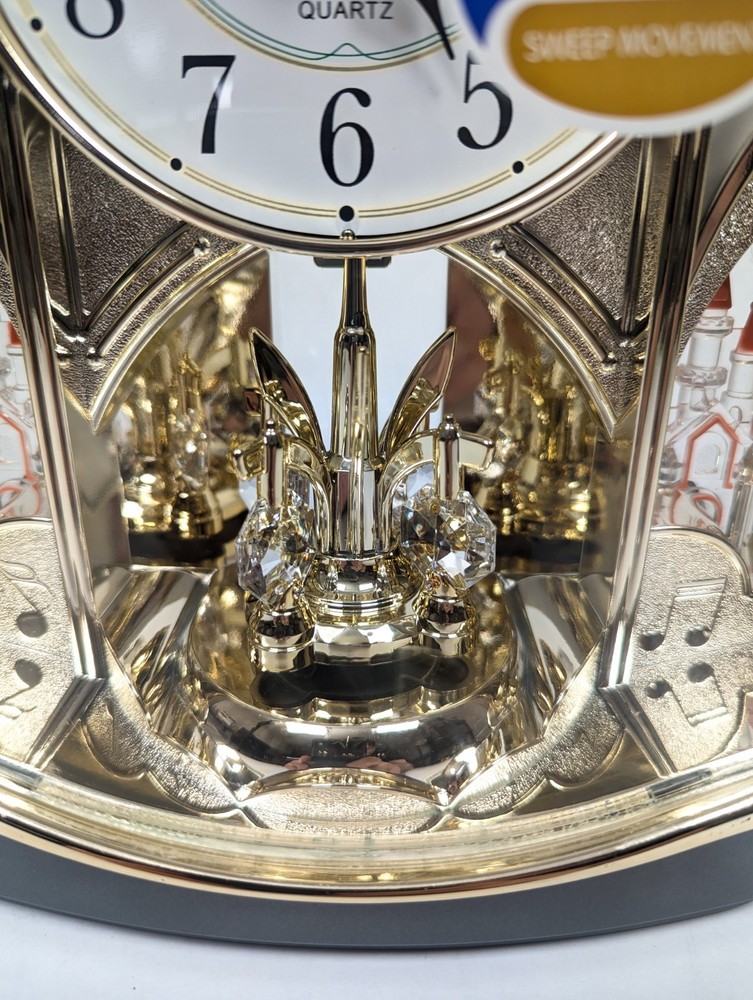Silent Table Clock Swivel Pendulum Desktop Clock
