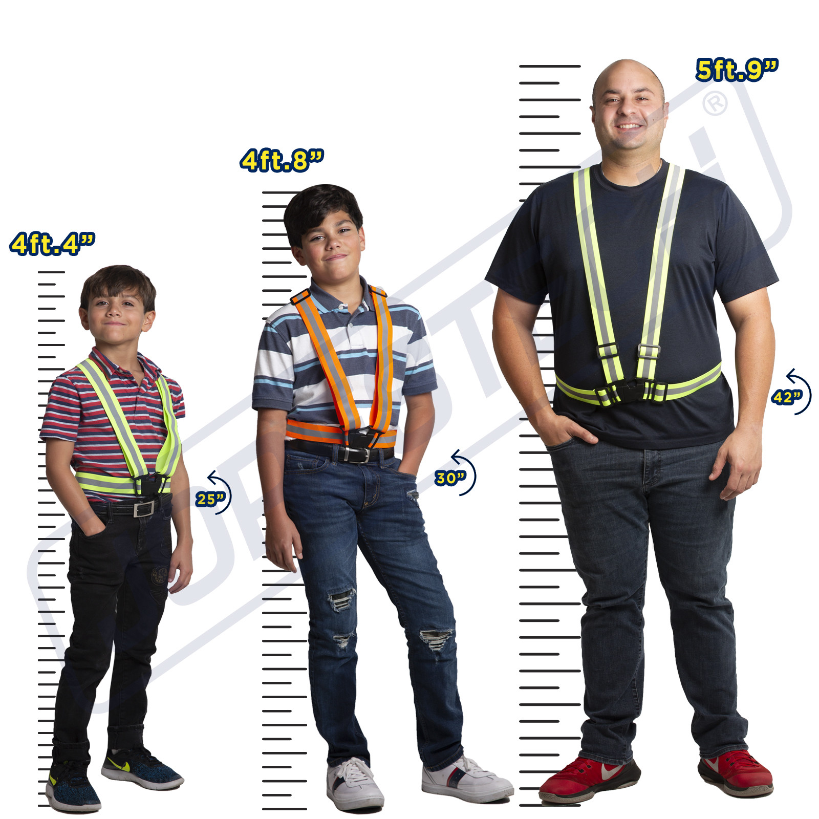 New Hi Vis Reflective Vest Safety Belt Running Walking Cycling Biking JORESTECH