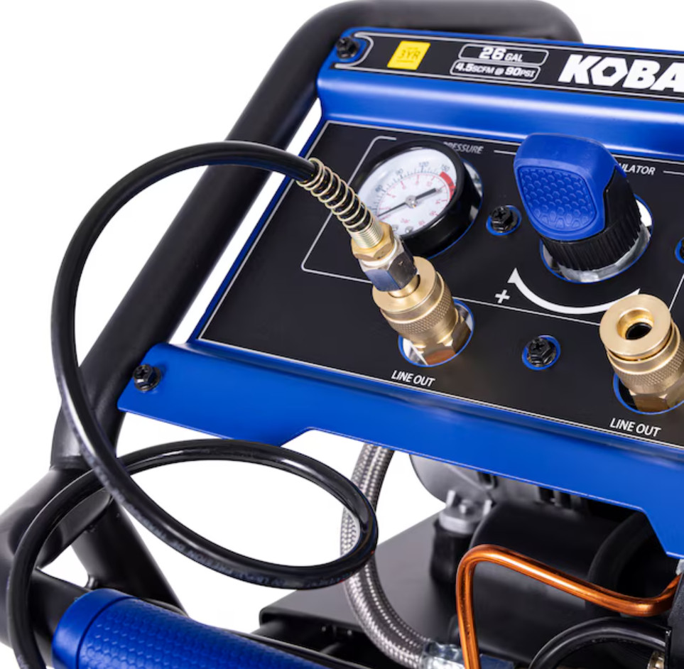 Kobalt QUIET TECH 26 Gallon 150 PSI Vertical Air Compressor Free Shipping