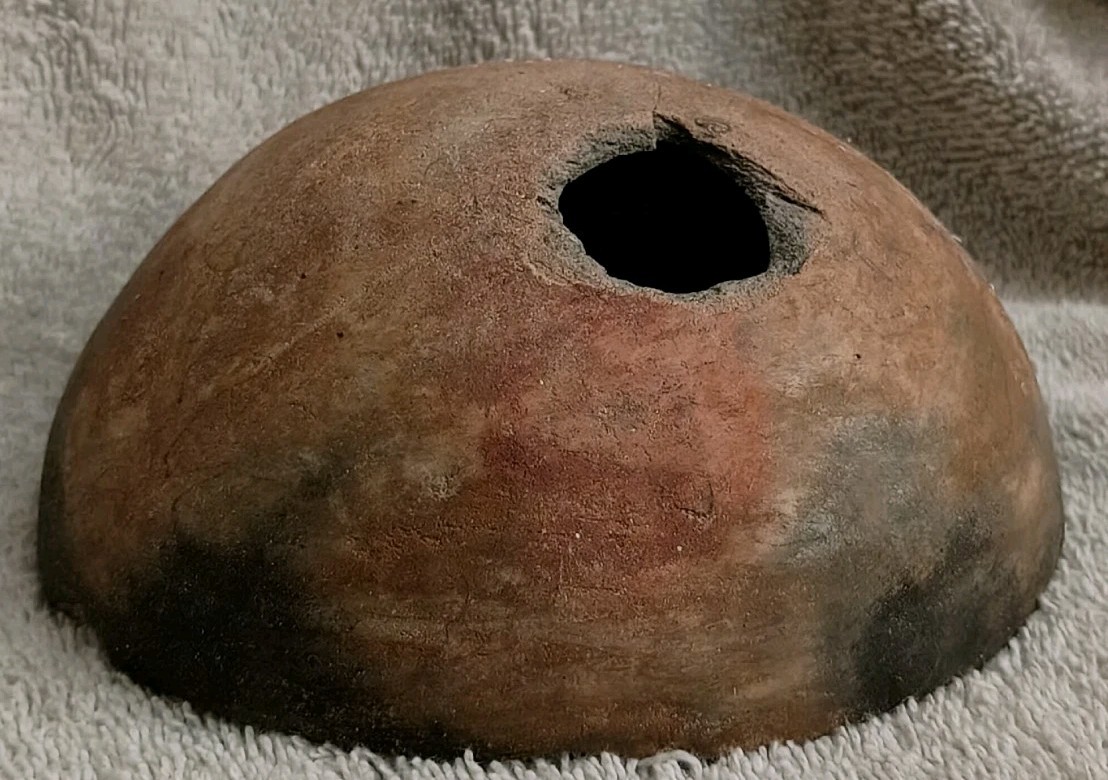 Great Antique Ancestral Pueblo Red Ware Pottery Bowl