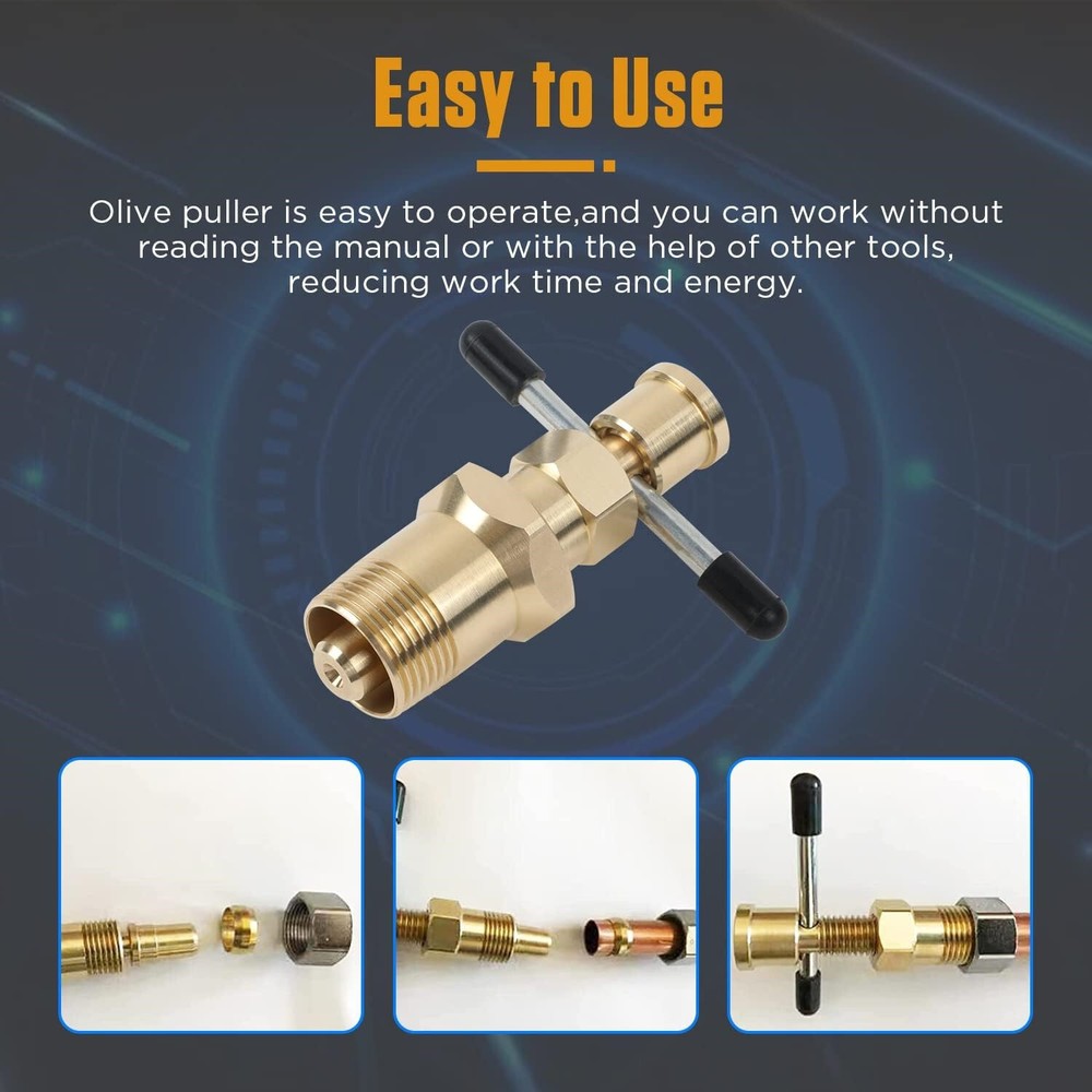 Pipe Olive Removal Tool Compression Ring Sleeve Extractor Ferrule Puller Wrench