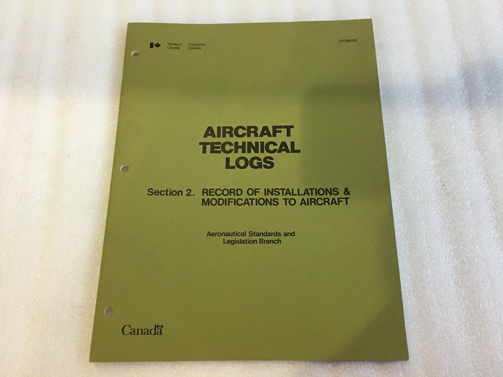 Aircraft Technical Logs P/N T52-2365/2 New