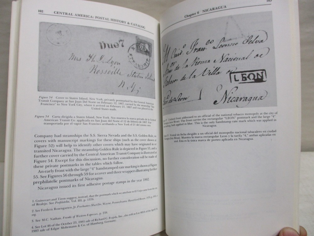 Central America Postal History & Listing of Prephilatelic Postmarks Leo J Harris