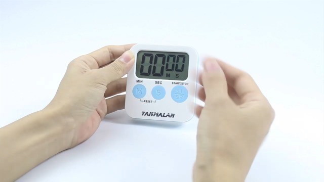 Large Digital Kitchen Timer Magnetic Countdown Count Up Loud Alarm Gray