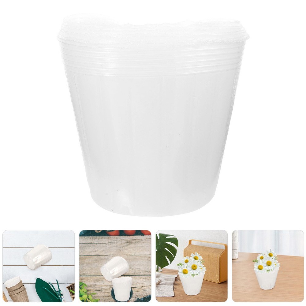 10 Pcs Plastic Planter Basket Liner Flowerpot Replacement Accessory