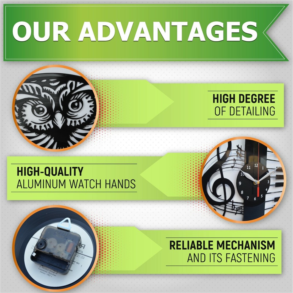 LED Clock Berlin Vinyl Record Wall Clock Led Light Wall Clock 2199