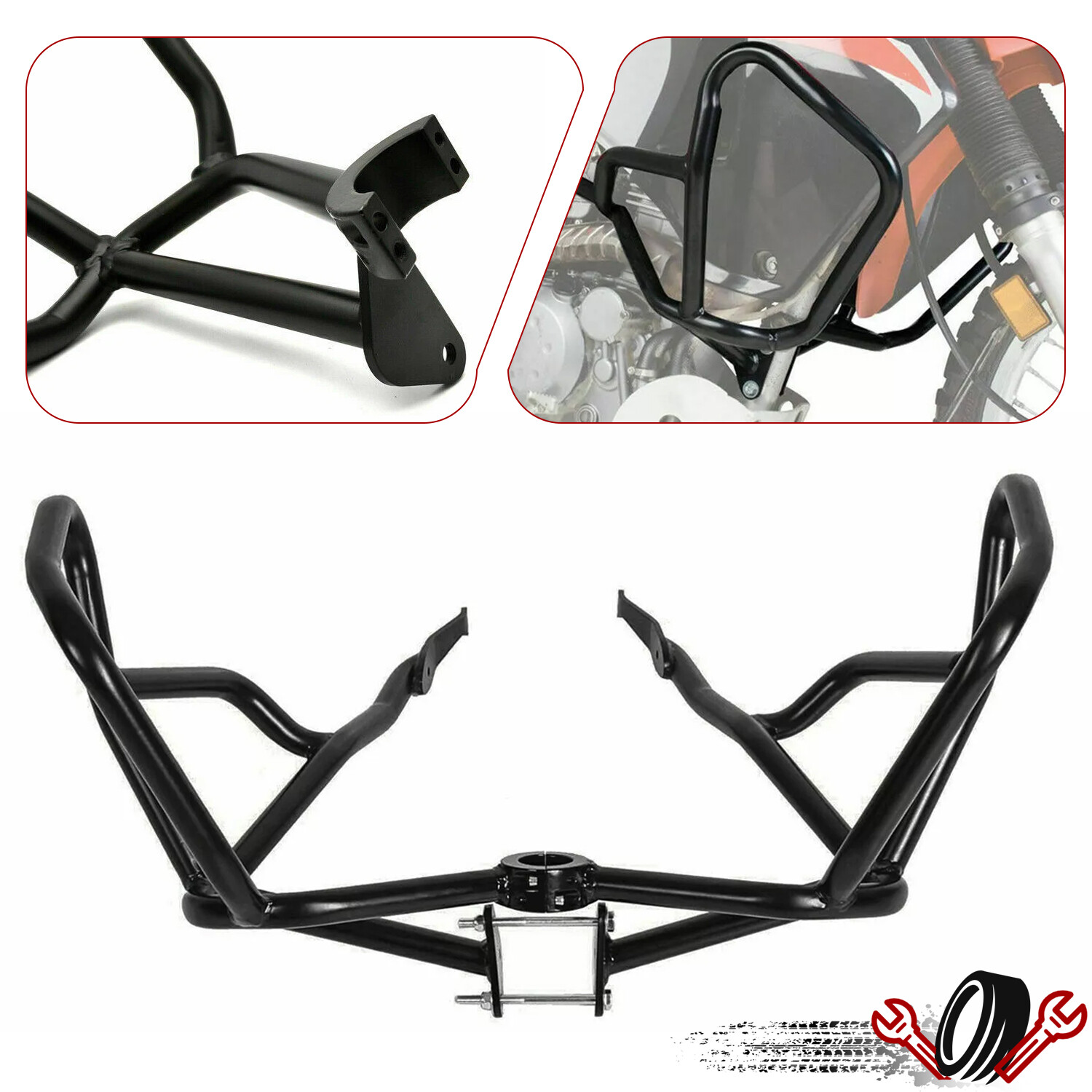 New Crash Bars Engine Guards For KAWASAKI KLR650 87-2018 2008 klr 650 guard