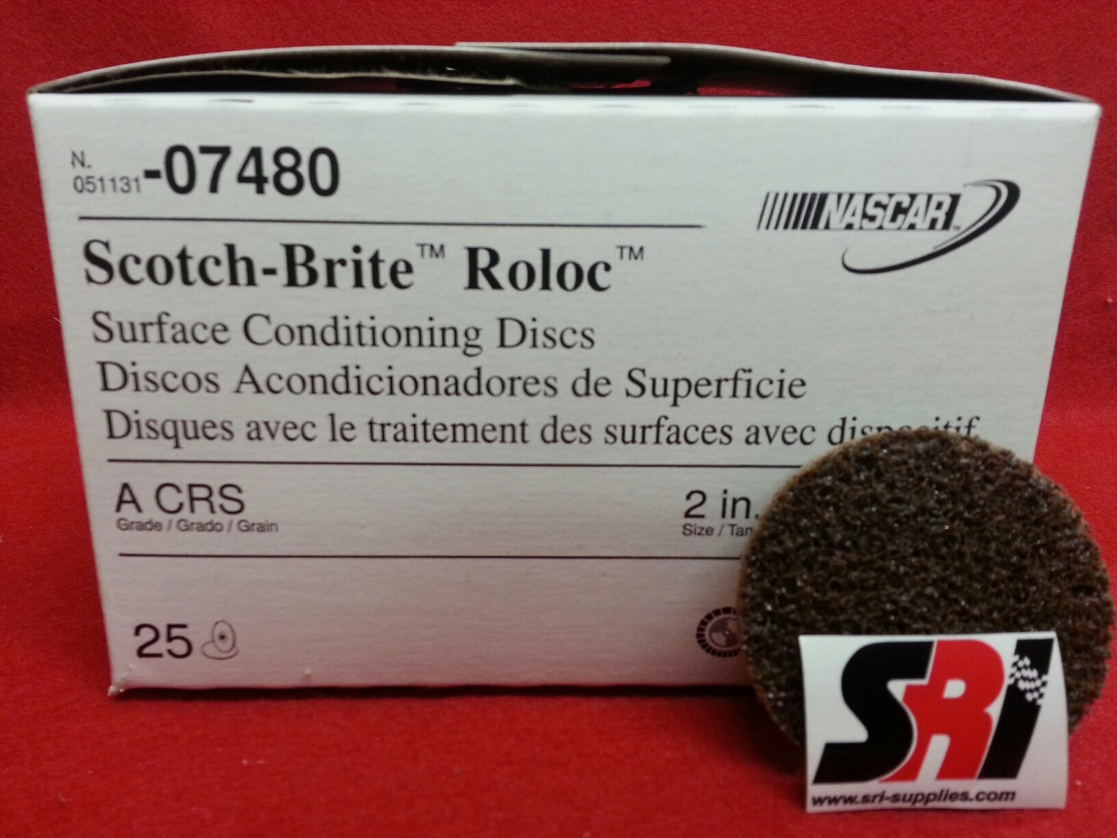 3M Scotch-Brite Roloc Surface Cond. Disc, 2", 07480 CRS