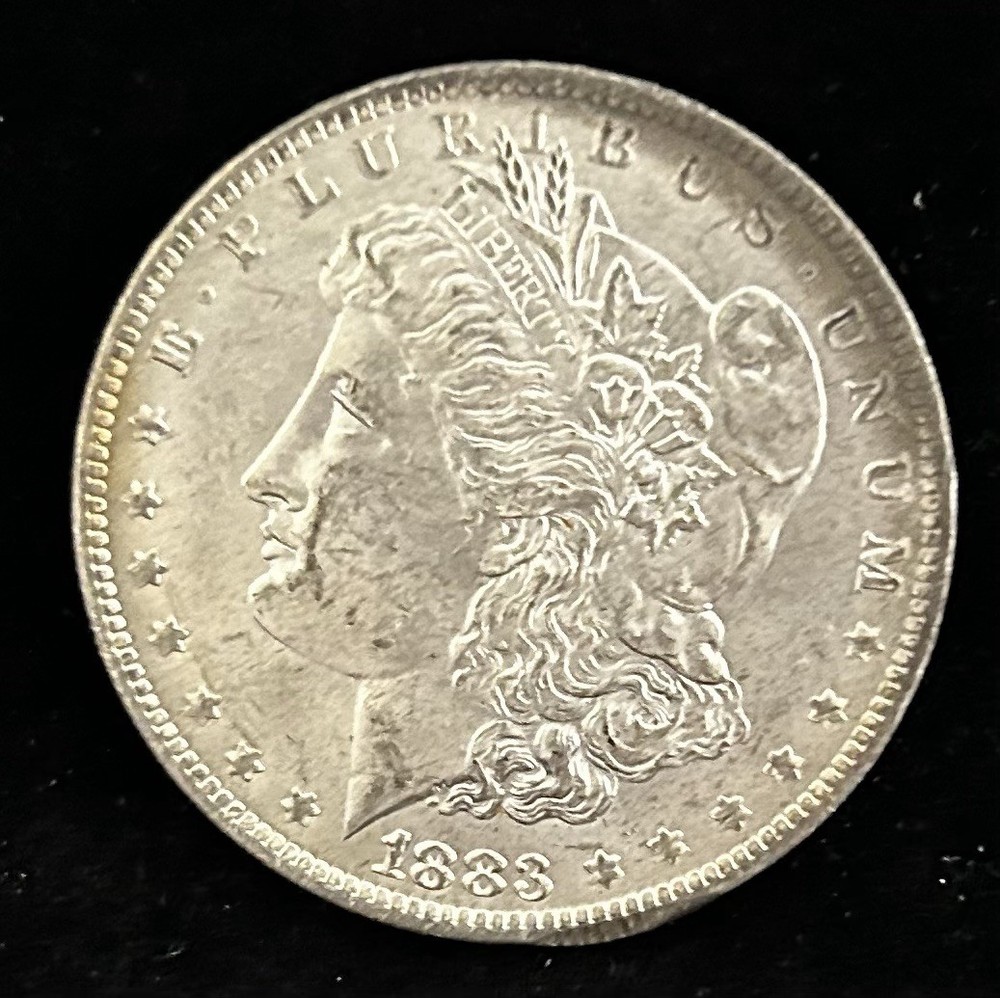 1883-O MORGAN SILVER DOLLAR, BU, GORGEOUS Example