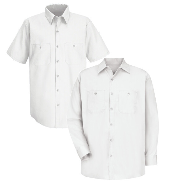 Red Kap Men's 100% Cotton 2-Pocket Work Shirt Industrial Uniform