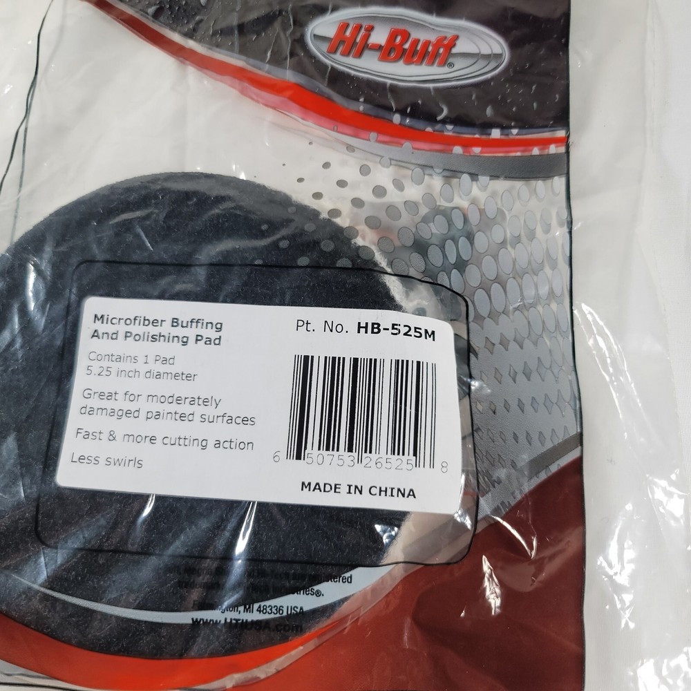 Hi-Buff 6.25" Microfiber Buffing/Polishing Pad