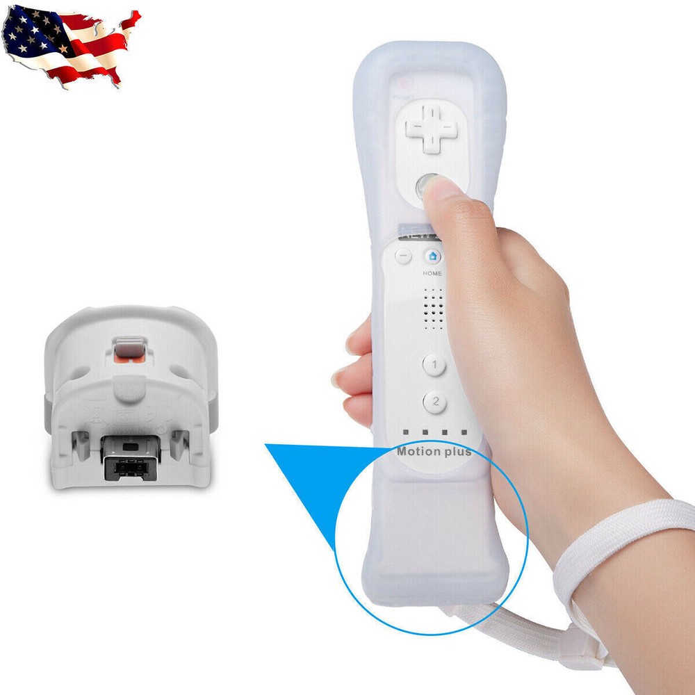 2 Motion Plus Adapter Sensor Silicone Sleeve for Nintendo Wii Remote Controller