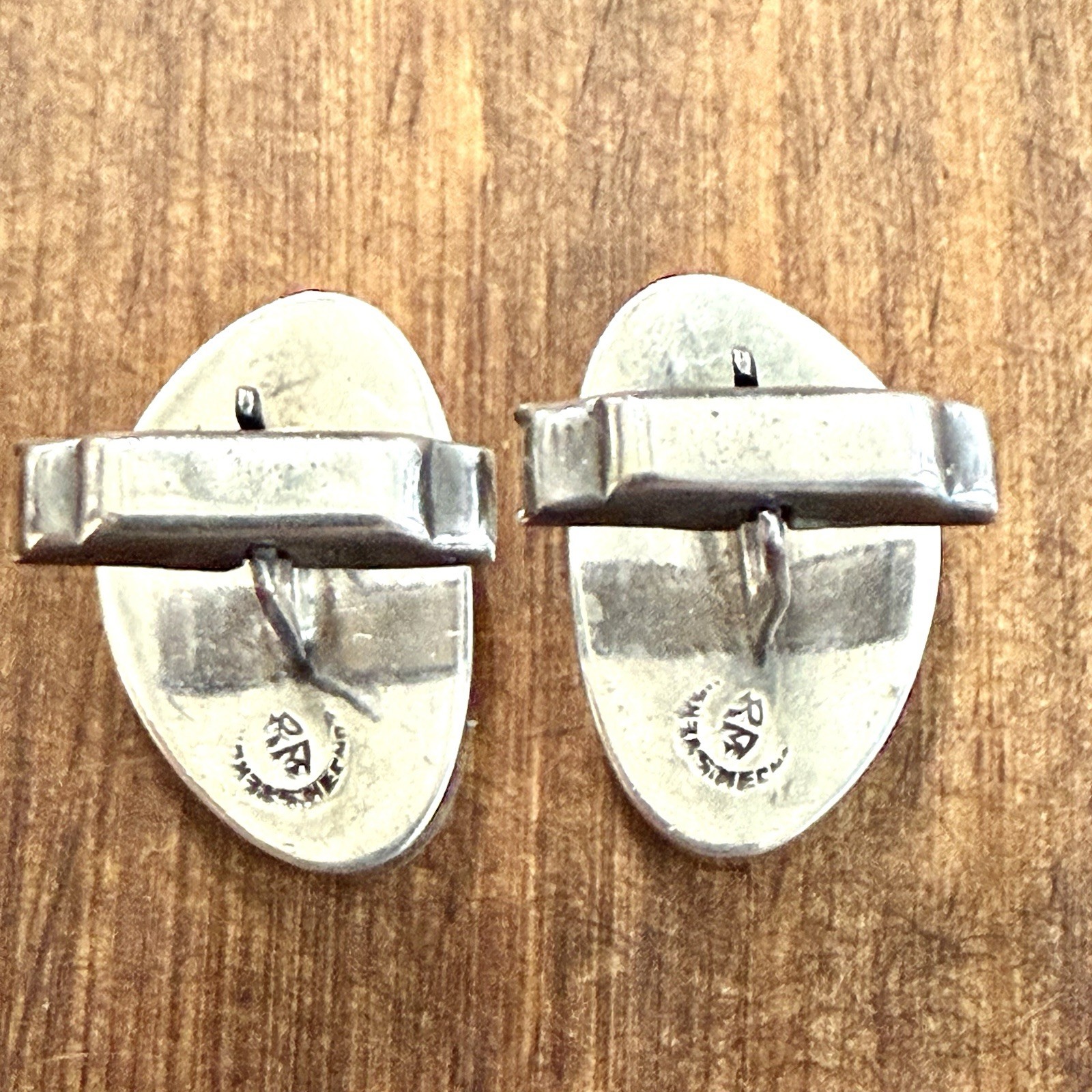 Vintage Mexican Sterling Bow Hunter Cufflinks 925