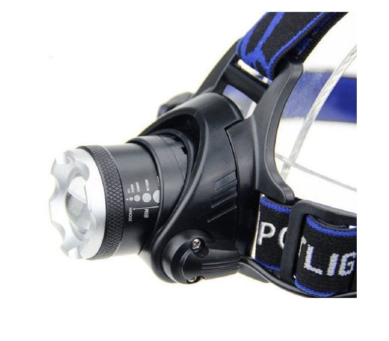 USB LED Chargeable Headlight Head Torch Light Flashlight Zoom Spotlight Durabl