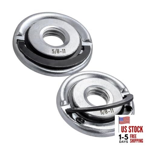 2Pcs Angle Grinder Flange Nuts with 5/8-11 Inch Thread, Quick Change Grinder