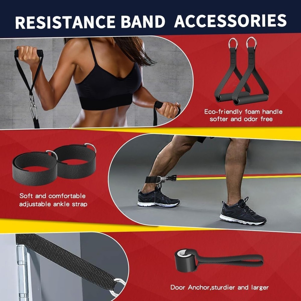Adjustable Resistance Bands Set