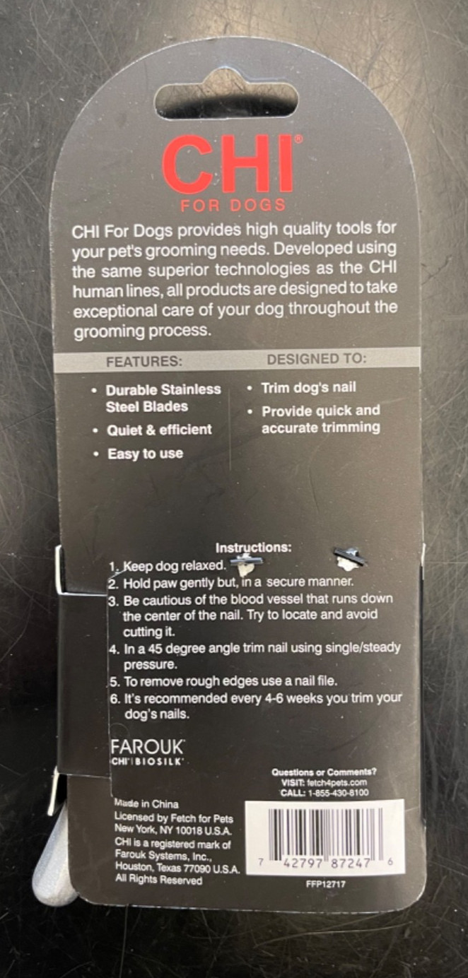 CHI FOR DOGS GUILLOTINE NAIL TRIMMER ALL BREEDS