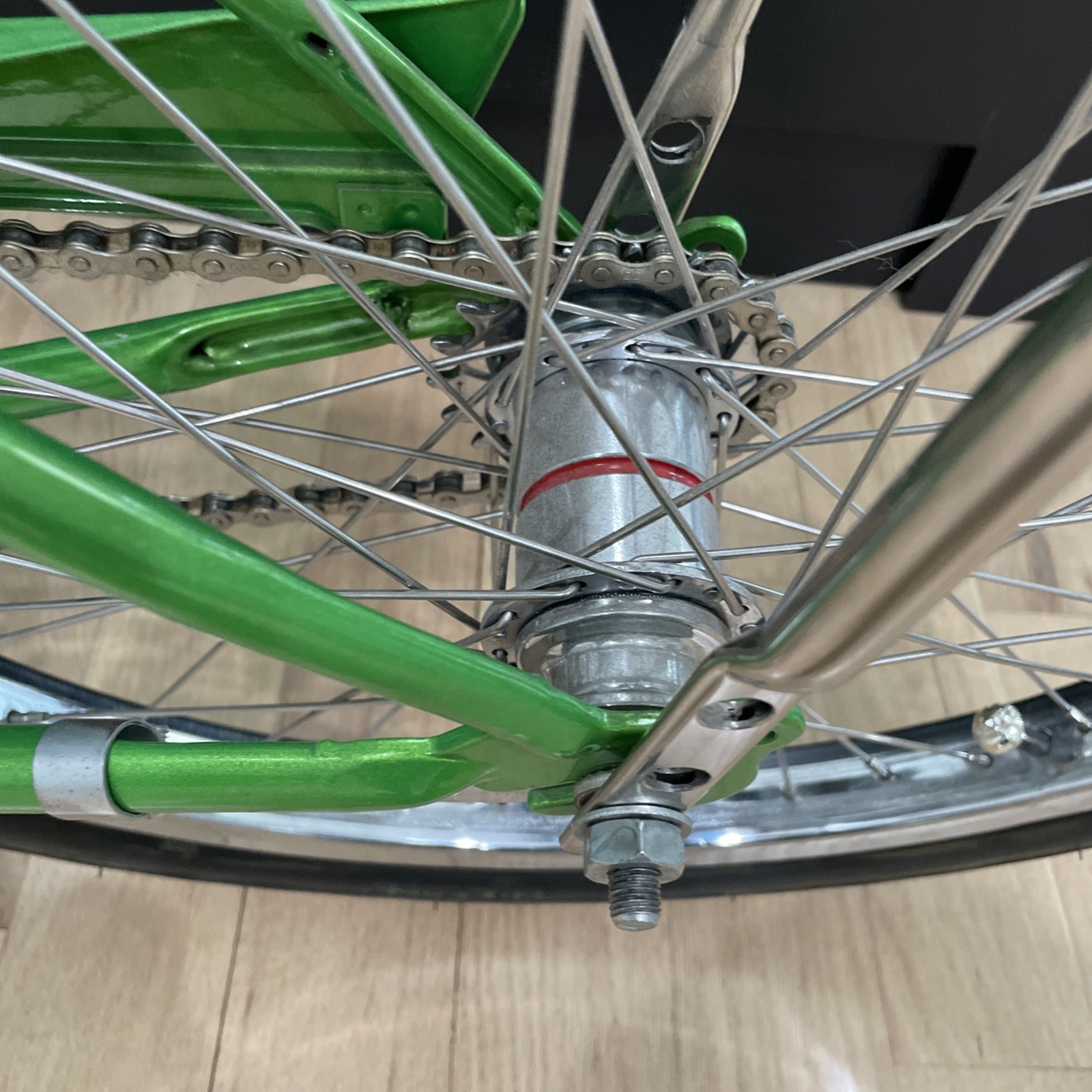 Schwinn Stingray 1963 1/2 Flamboyant Lime Green Solo Polo (Beautiful)