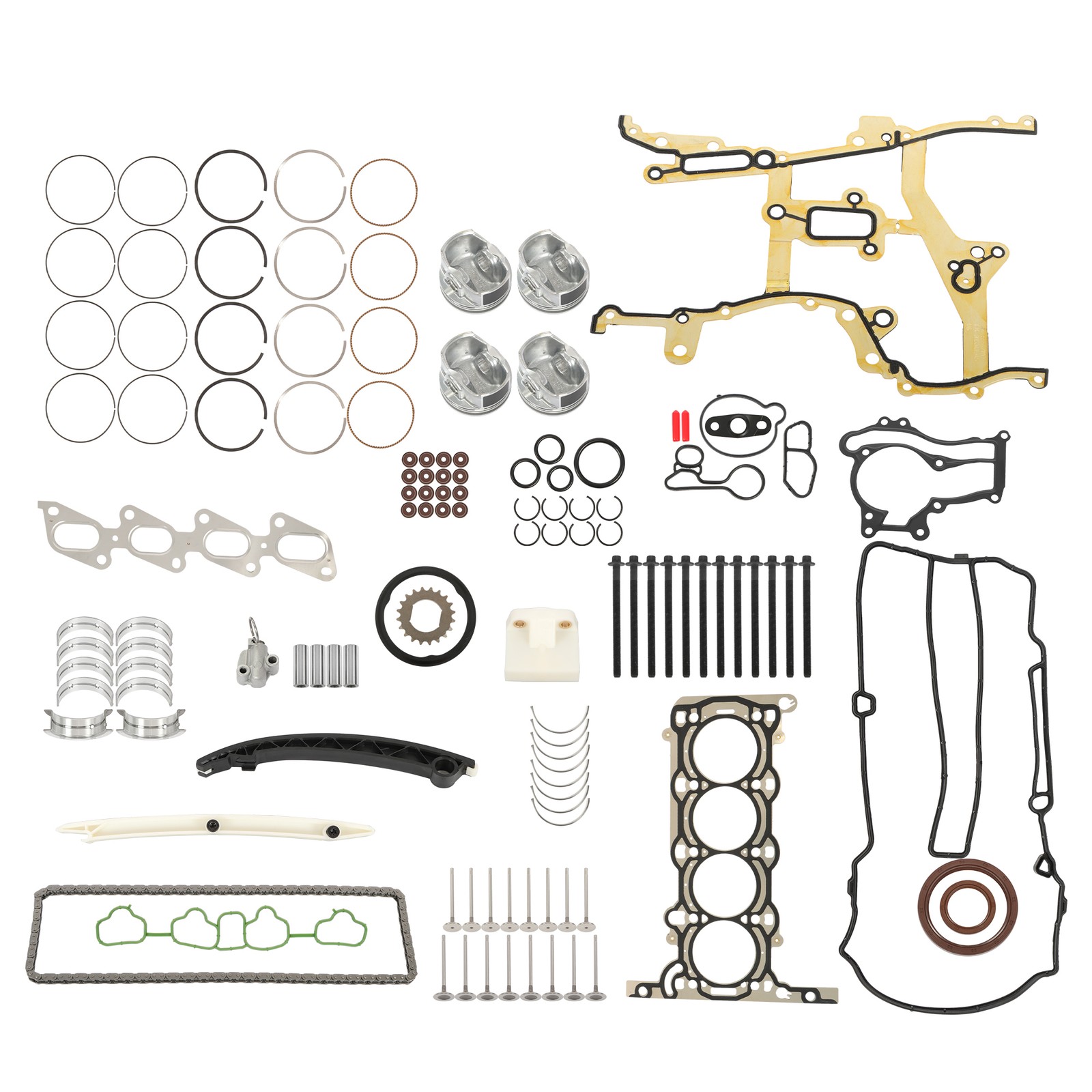 LABLT Engine Pistons Overhaul Rebuild Kit Gasket For 2011-2016 Chevrolet Cruze