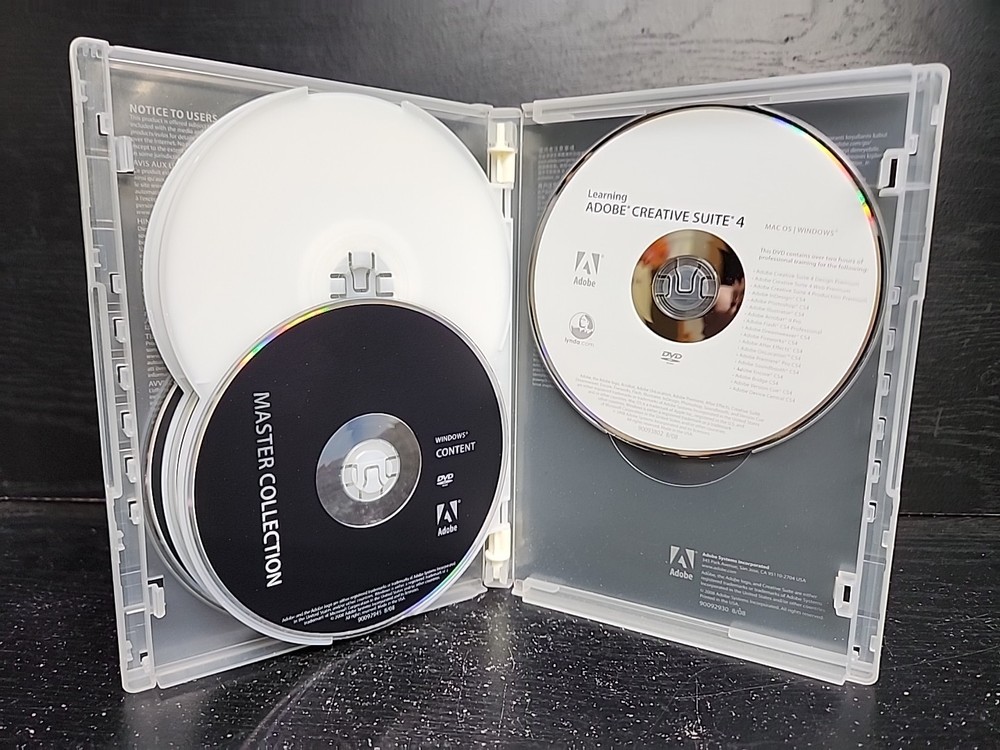 ADOBE CS4 CREATIVE SUITE 4 MASTER COLLECTION DVD (6 Discs) ~ Windows