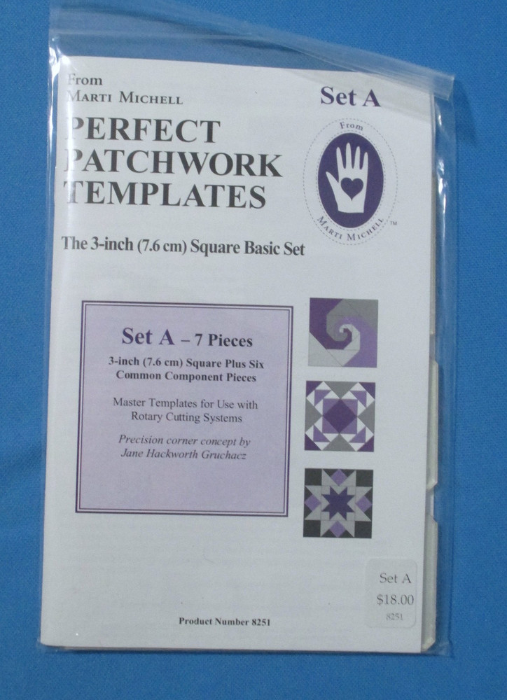 Marti Michell Perfect Patchwork Acrylic Templates Set A with 7 Templates